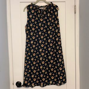 Loft dark green dress. Large.